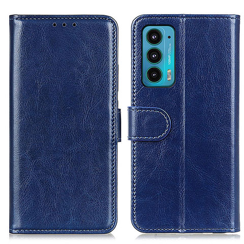 Coque Portefeuille Livre Cuir Etui Clapet M07L pour Motorola Moto Edge 20 5G Bleu