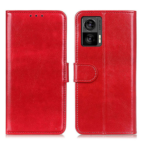 Coque Portefeuille Livre Cuir Etui Clapet M07L pour Motorola Moto Edge 30 Neo 5G Rouge