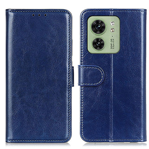 Coque Portefeuille Livre Cuir Etui Clapet M07L pour Motorola Moto Edge 40 5G Bleu