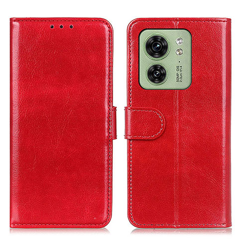 Coque Portefeuille Livre Cuir Etui Clapet M07L pour Motorola Moto Edge 40 5G Rouge