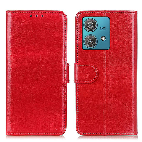 Coque Portefeuille Livre Cuir Etui Clapet M07L pour Motorola Moto Edge 40 Neo 5G Rouge