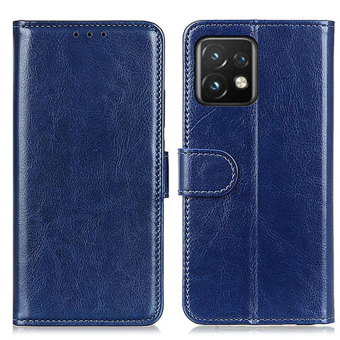 Coque Portefeuille Livre Cuir Etui Clapet M07L pour Motorola Moto Edge 40 Pro 5G Bleu