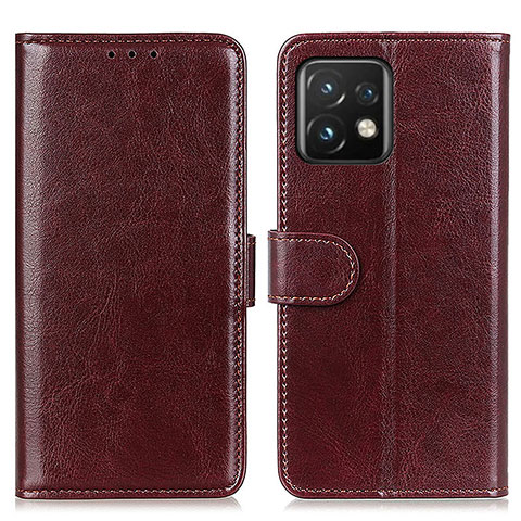 Coque Portefeuille Livre Cuir Etui Clapet M07L pour Motorola Moto Edge 40 Pro 5G Marron