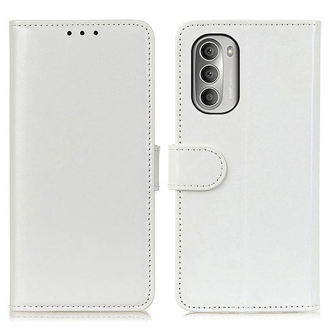 Coque Portefeuille Livre Cuir Etui Clapet M07L pour Motorola Moto G Stylus (2022) 5G Blanc