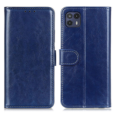 Coque Portefeuille Livre Cuir Etui Clapet M07L pour Motorola Moto G50 5G Bleu