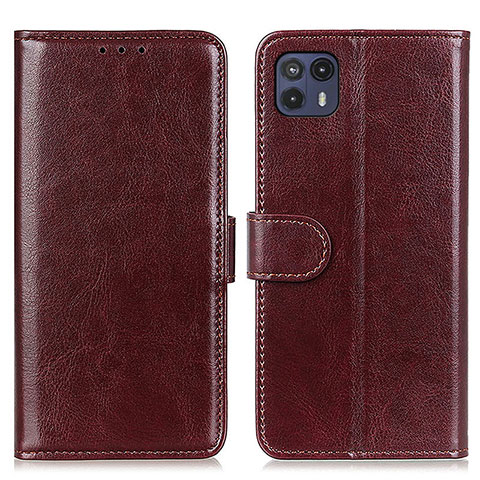 Coque Portefeuille Livre Cuir Etui Clapet M07L pour Motorola Moto G50 5G Marron