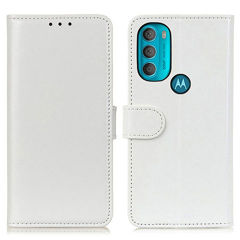 Coque Portefeuille Livre Cuir Etui Clapet M07L pour Motorola Moto G71 5G Blanc