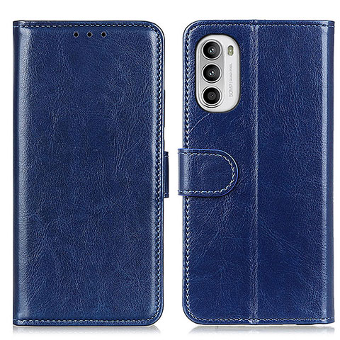 Coque Portefeuille Livre Cuir Etui Clapet M07L pour Motorola Moto G71s 5G Bleu