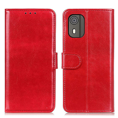 Coque Portefeuille Livre Cuir Etui Clapet M07L pour Nokia C02 Rouge