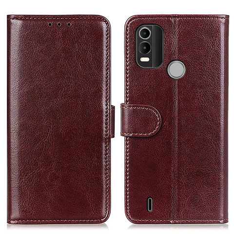 Coque Portefeuille Livre Cuir Etui Clapet M07L pour Nokia C21 Plus Marron