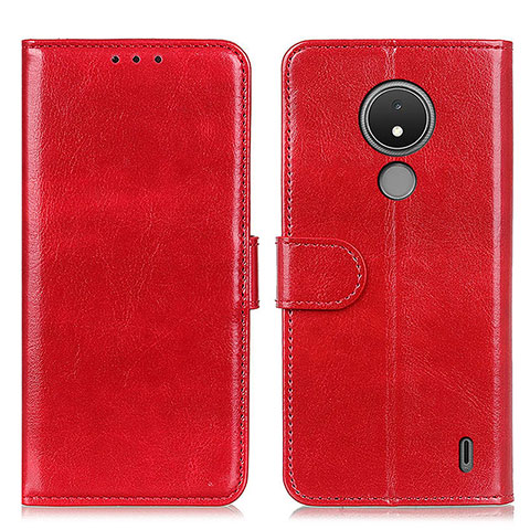 Coque Portefeuille Livre Cuir Etui Clapet M07L pour Nokia C21 Rouge