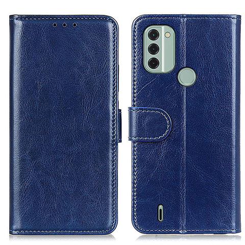 Coque Portefeuille Livre Cuir Etui Clapet M07L pour Nokia C31 Bleu