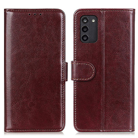 Coque Portefeuille Livre Cuir Etui Clapet M07L pour Nokia G100 Marron