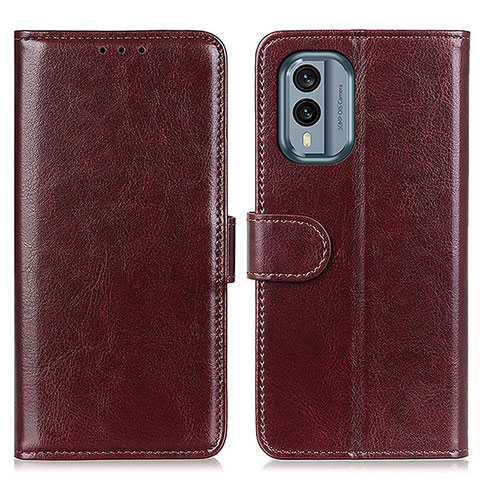 Coque Portefeuille Livre Cuir Etui Clapet M07L pour Nokia X30 5G Marron