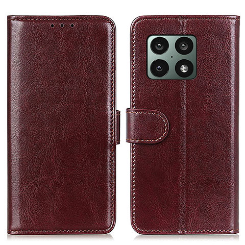 Coque Portefeuille Livre Cuir Etui Clapet M07L pour OnePlus 10 Pro 5G Marron