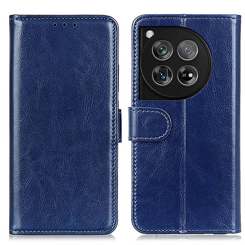 Coque Portefeuille Livre Cuir Etui Clapet M07L pour OnePlus 12R 5G Bleu