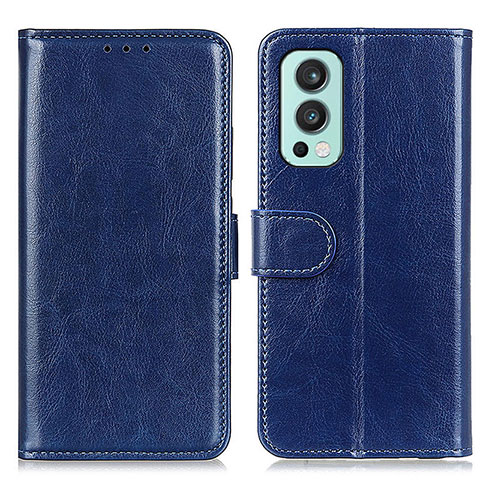 Coque Portefeuille Livre Cuir Etui Clapet M07L pour OnePlus Nord 2 5G Bleu