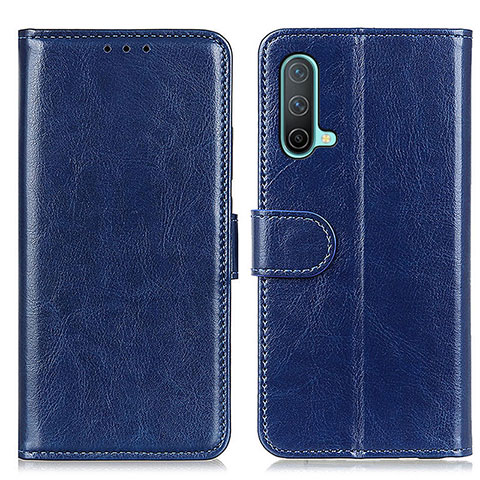 Coque Portefeuille Livre Cuir Etui Clapet M07L pour OnePlus Nord CE 5G Bleu