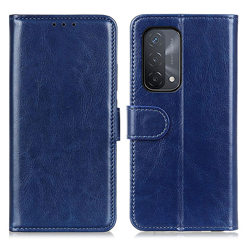 Coque Portefeuille Livre Cuir Etui Clapet M07L pour Oppo A93 5G Bleu