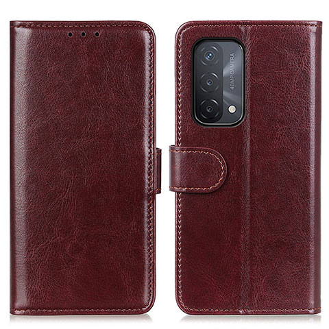 Coque Portefeuille Livre Cuir Etui Clapet M07L pour Oppo A93 5G Marron