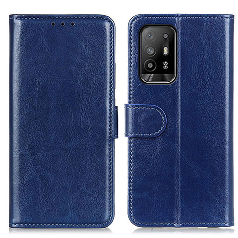 Coque Portefeuille Livre Cuir Etui Clapet M07L pour Oppo A94 5G Bleu