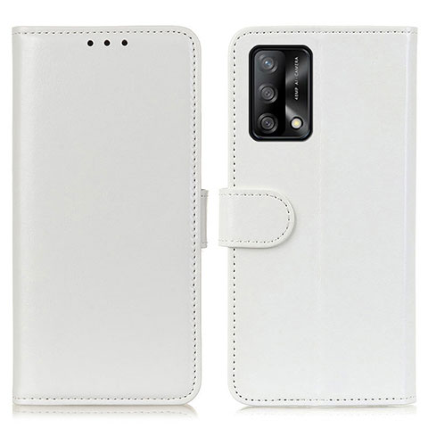 Coque Portefeuille Livre Cuir Etui Clapet M07L pour Oppo F19 Blanc