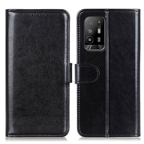 Coque Portefeuille Livre Cuir Etui Clapet M07L pour Oppo F19 Pro+ Plus 5G Noir