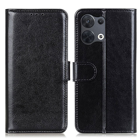 Coque Portefeuille Livre Cuir Etui Clapet M07L pour Oppo Reno8 5G Noir