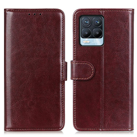 Coque Portefeuille Livre Cuir Etui Clapet M07L pour Realme 8 4G Marron