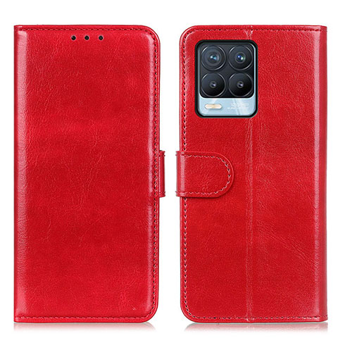 Coque Portefeuille Livre Cuir Etui Clapet M07L pour Realme 8 4G Rouge