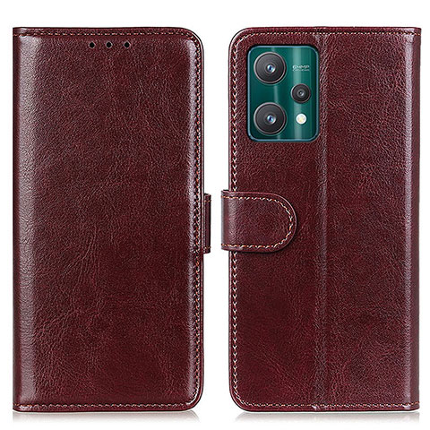 Coque Portefeuille Livre Cuir Etui Clapet M07L pour Realme 9 Pro+ Plus 5G Marron