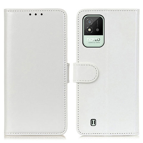 Coque Portefeuille Livre Cuir Etui Clapet M07L pour Realme C11 (2021) Blanc