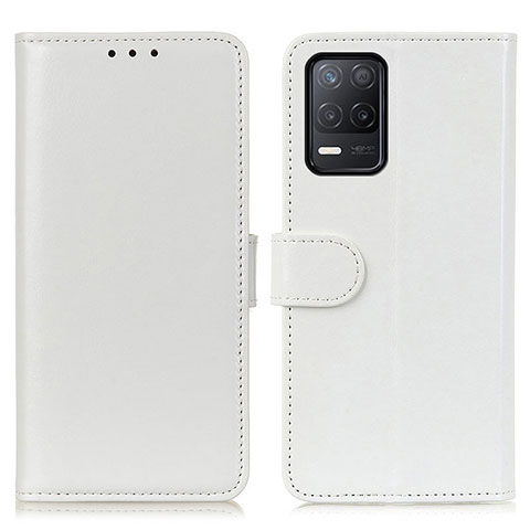 Coque Portefeuille Livre Cuir Etui Clapet M07L pour Realme Narzo 30 5G Blanc