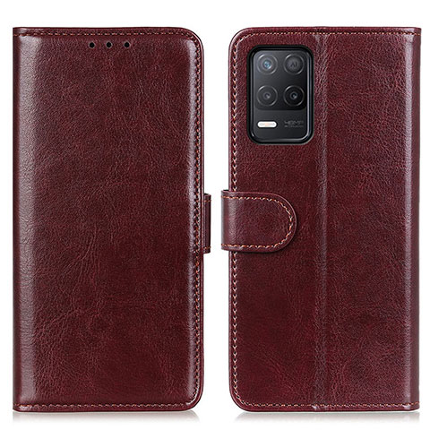 Coque Portefeuille Livre Cuir Etui Clapet M07L pour Realme Q3i 5G Marron