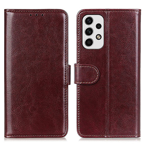 Coque Portefeuille Livre Cuir Etui Clapet M07L pour Samsung Galaxy A23 4G Marron