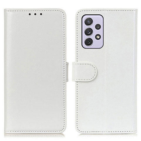 Coque Portefeuille Livre Cuir Etui Clapet M07L pour Samsung Galaxy A73 5G Blanc