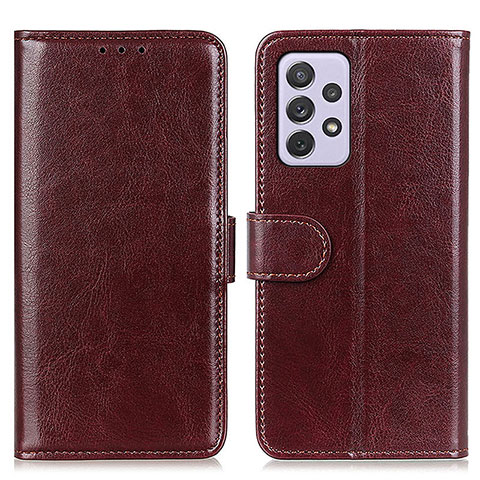 Coque Portefeuille Livre Cuir Etui Clapet M07L pour Samsung Galaxy A73 5G Marron