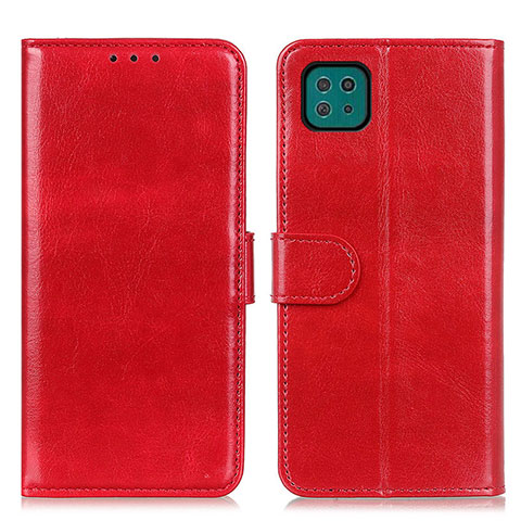 Coque Portefeuille Livre Cuir Etui Clapet M07L pour Samsung Galaxy F42 5G Rouge