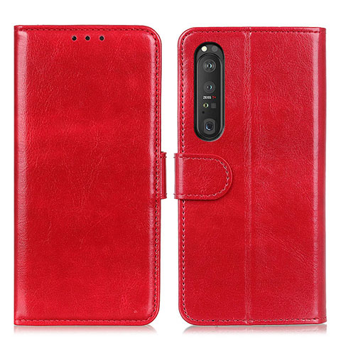 Coque Portefeuille Livre Cuir Etui Clapet M07L pour Sony Xperia 1 III Rouge