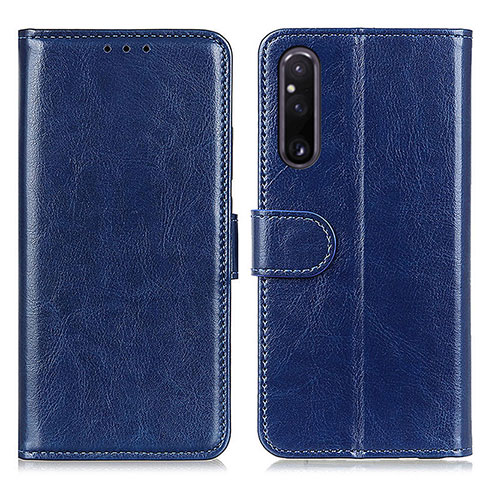 Coque Portefeuille Livre Cuir Etui Clapet M07L pour Sony Xperia 1 V Bleu