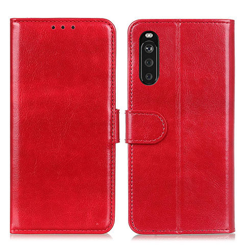 Coque Portefeuille Livre Cuir Etui Clapet M07L pour Sony Xperia 10 III Lite Rouge