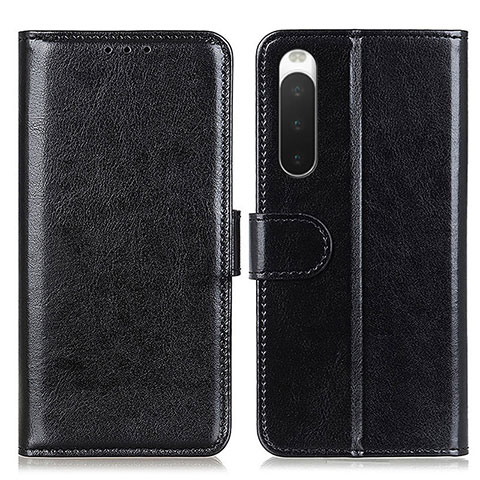 Coque Portefeuille Livre Cuir Etui Clapet M07L pour Sony Xperia 10 IV Noir