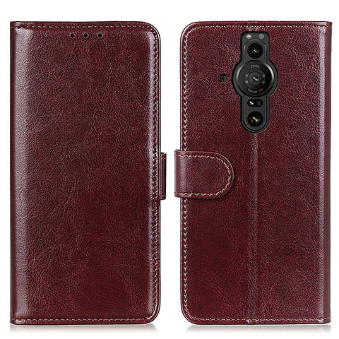 Coque Portefeuille Livre Cuir Etui Clapet M07L pour Sony Xperia PRO-I Marron