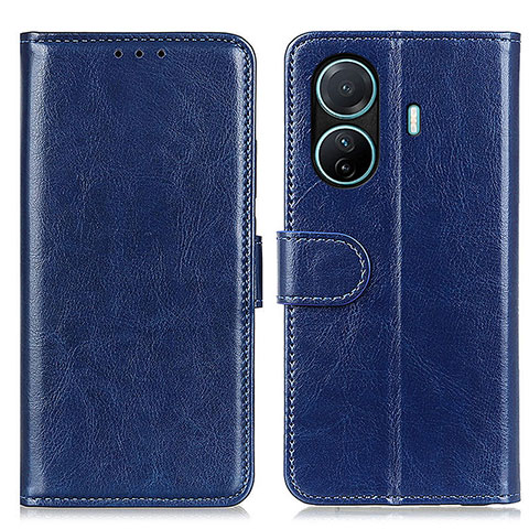 Coque Portefeuille Livre Cuir Etui Clapet M07L pour Vivo iQOO Z6 Pro 5G Bleu