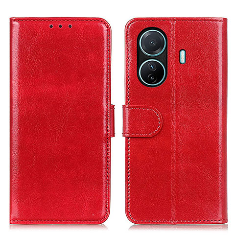 Coque Portefeuille Livre Cuir Etui Clapet M07L pour Vivo iQOO Z6 Pro 5G Rouge