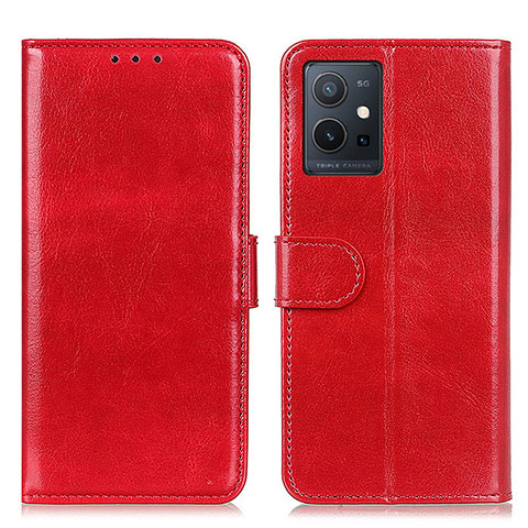 Coque Portefeuille Livre Cuir Etui Clapet M07L pour Vivo Y52t 5G Rouge