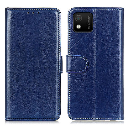 Coque Portefeuille Livre Cuir Etui Clapet M07L pour Wiko Y52 Bleu