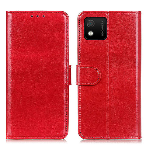 Coque Portefeuille Livre Cuir Etui Clapet M07L pour Wiko Y52 Rouge