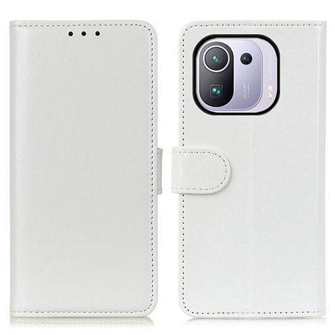 Coque Portefeuille Livre Cuir Etui Clapet M07L pour Xiaomi Mi 11 Pro 5G Blanc