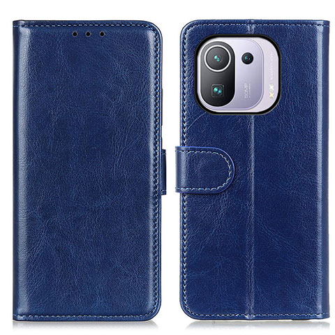 Coque Portefeuille Livre Cuir Etui Clapet M07L pour Xiaomi Mi 11 Pro 5G Bleu